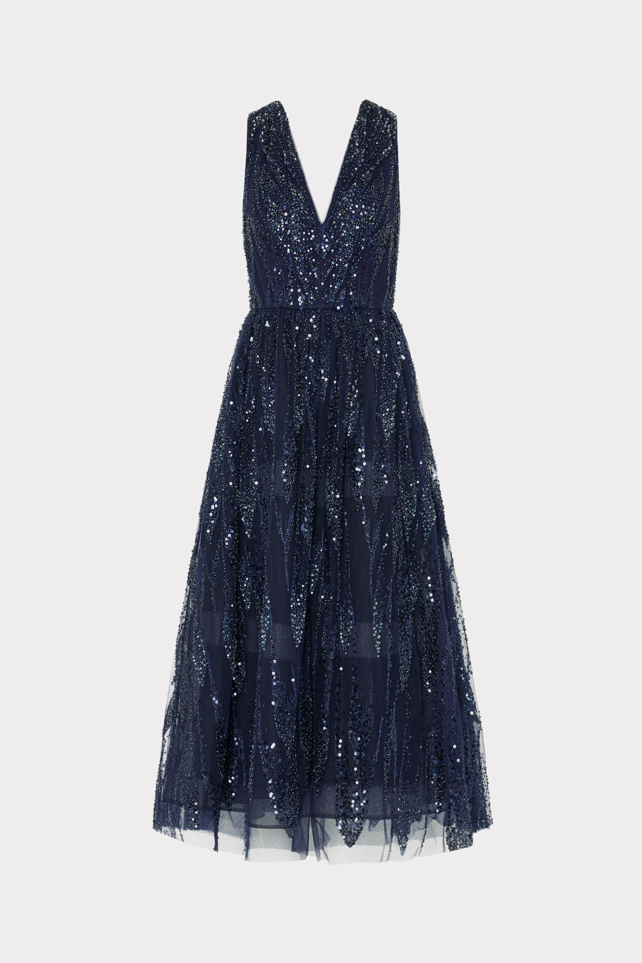Tinsley Embroidered V-Neck Dress