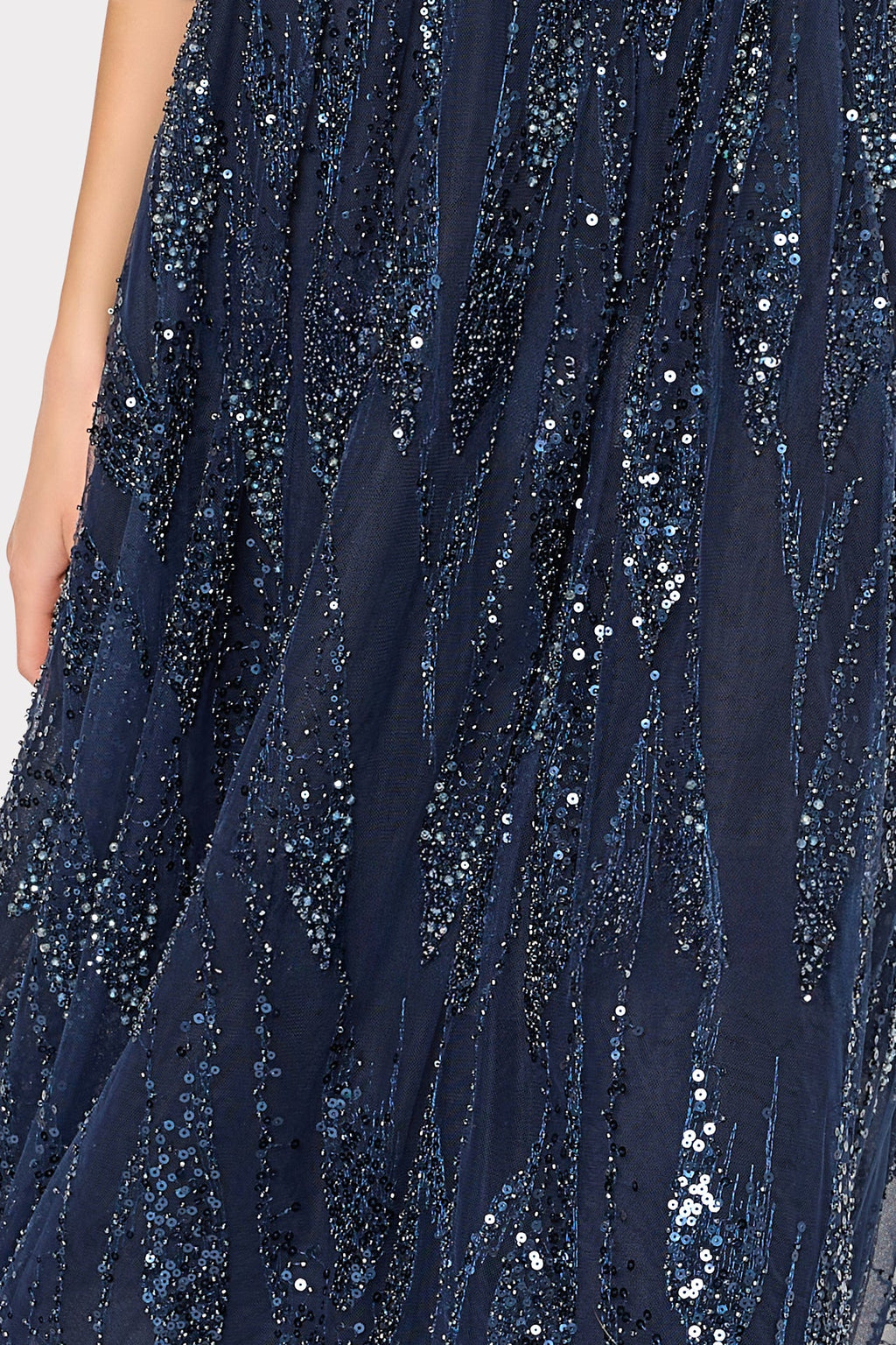 Tinsley Embroidered V-Neck Dress