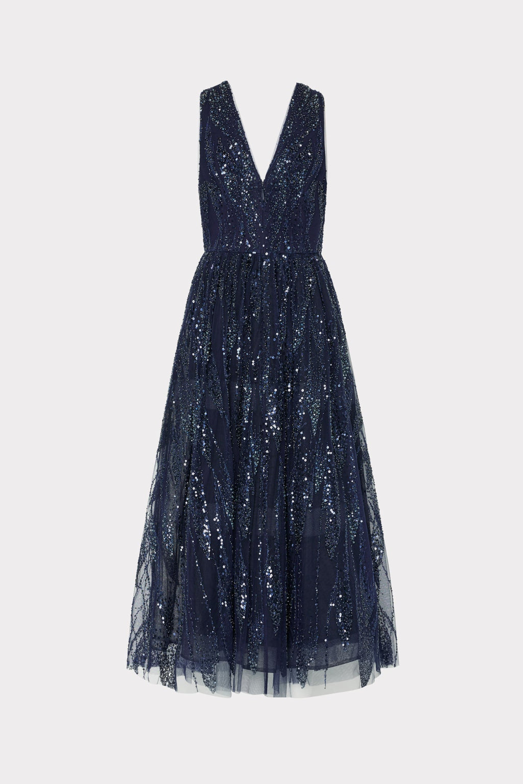 Tinsley Embroidered V-Neck Dress