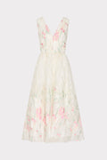 Tinsley Embroidered V-Neck Dress