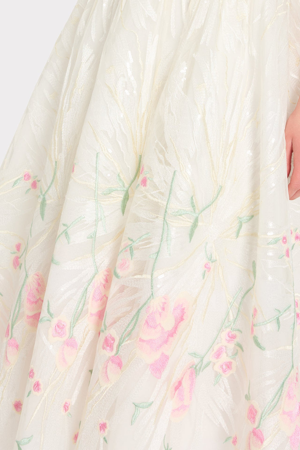 Tinsley Embroidered V-Neck Dress