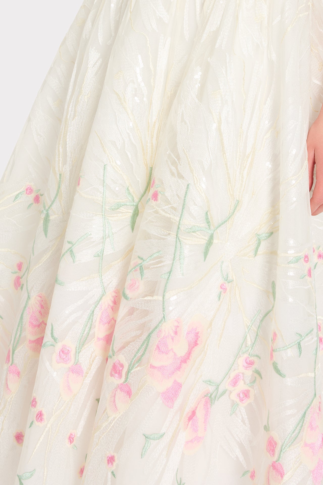 Tinsley Embroidered V-Neck Dress