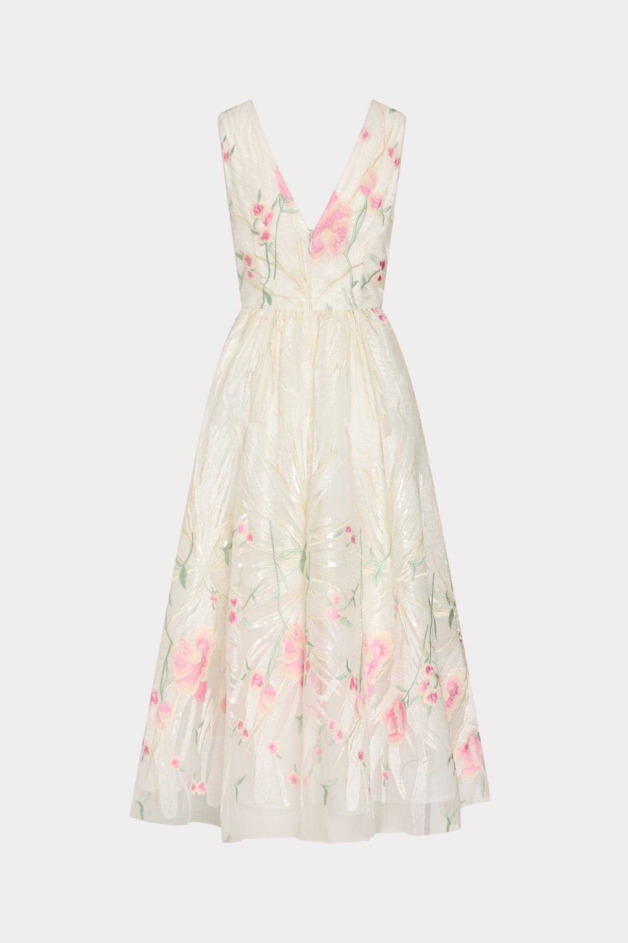 Tinsley Embroidered V-Neck Dress