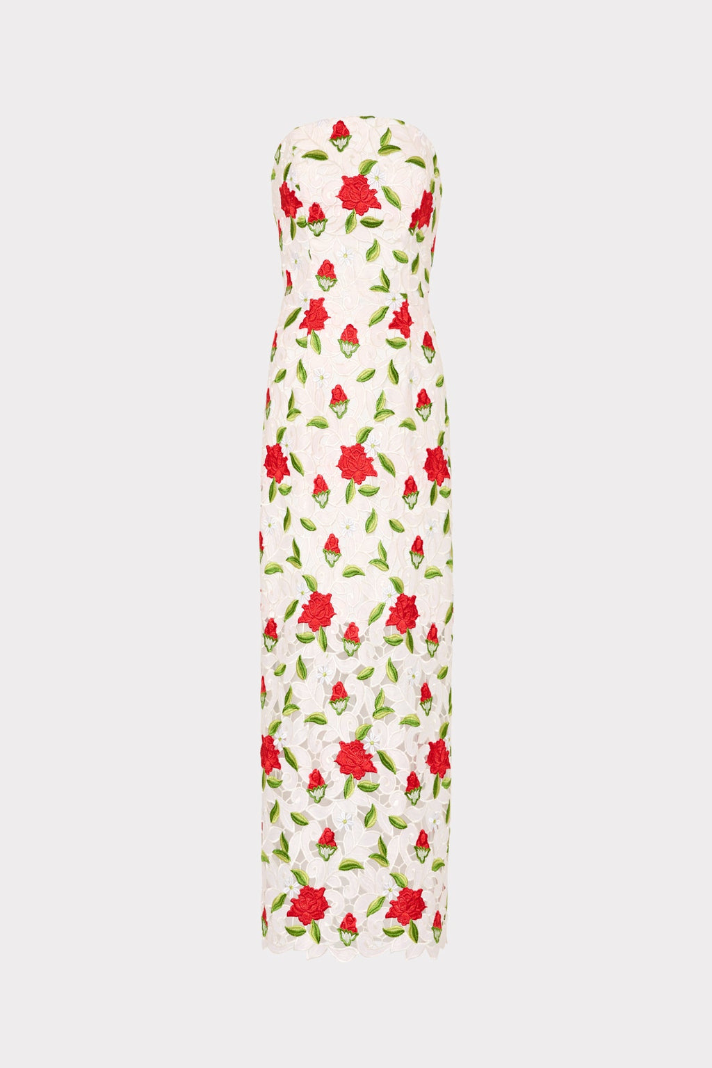 Kait Rose Embroidered Lace Dress