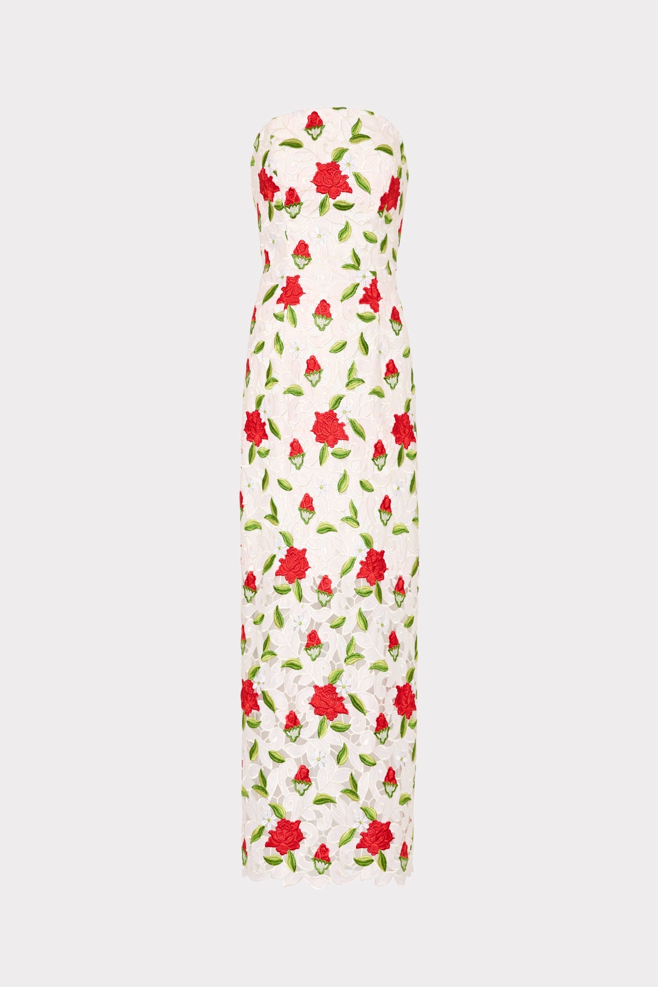 Kait Rose Embroidered Lace Dress