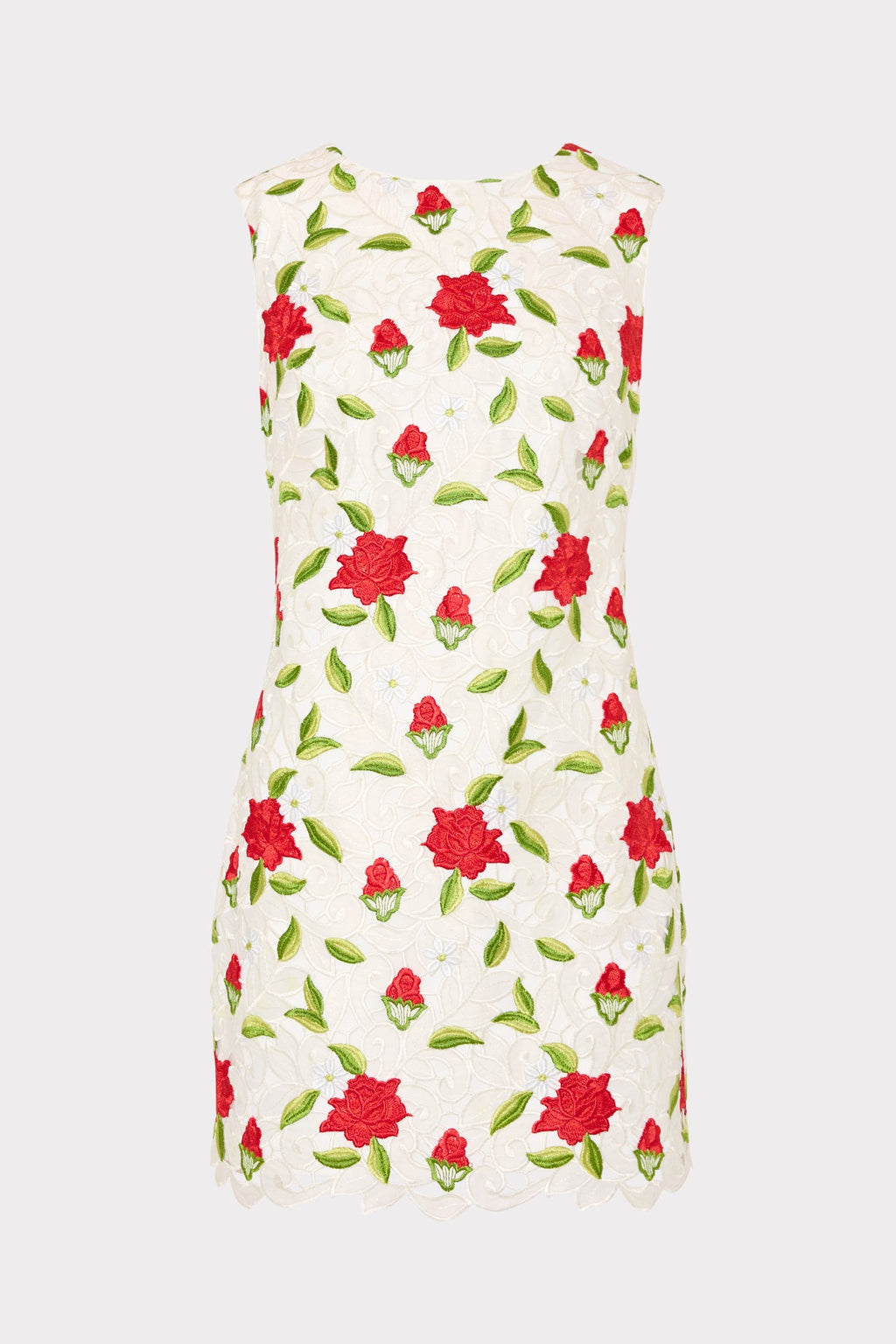 Ivette Rose Embroidered Mini Dress
