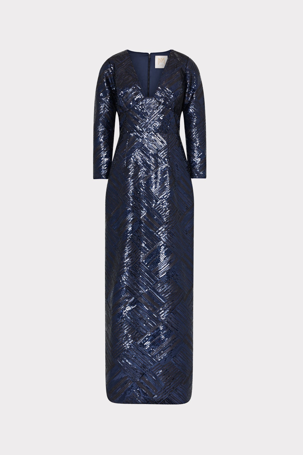 Jenna Long Sleeve Beaded Gown