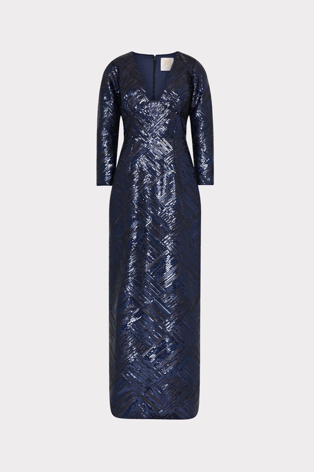 Jenna Long Sleeve Beaded Gown