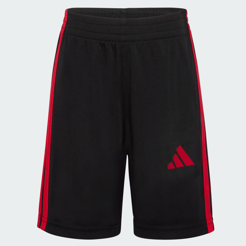 Kids' adidas Two-Piece Short Sleeve Raglan Printed Tee and Shorts Set
