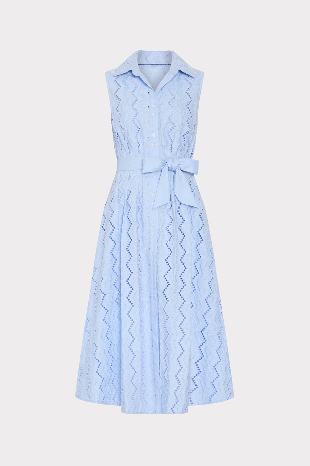 Leya Eyelet Midi Dress