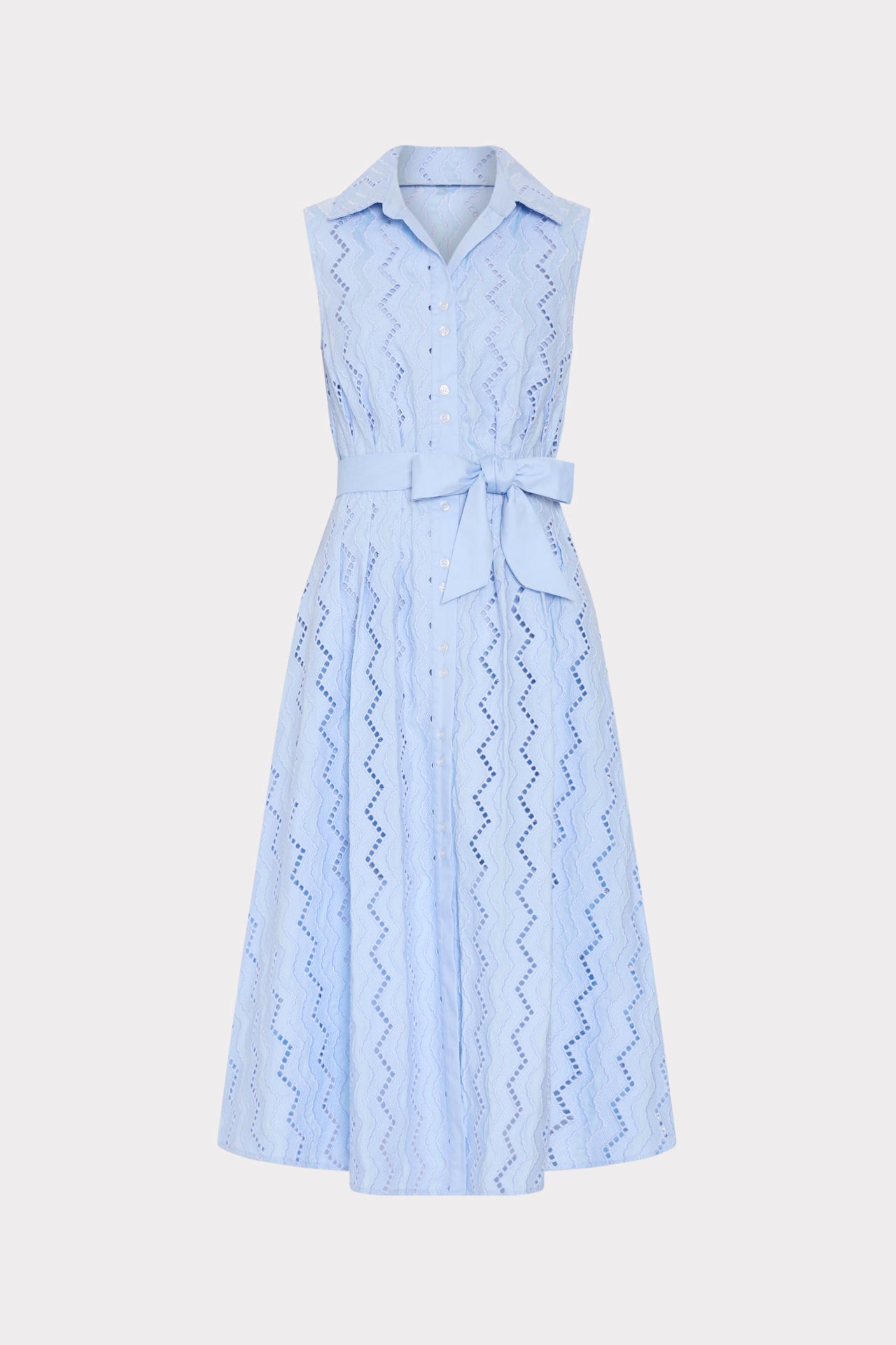 Leya Eyelet Midi Dress