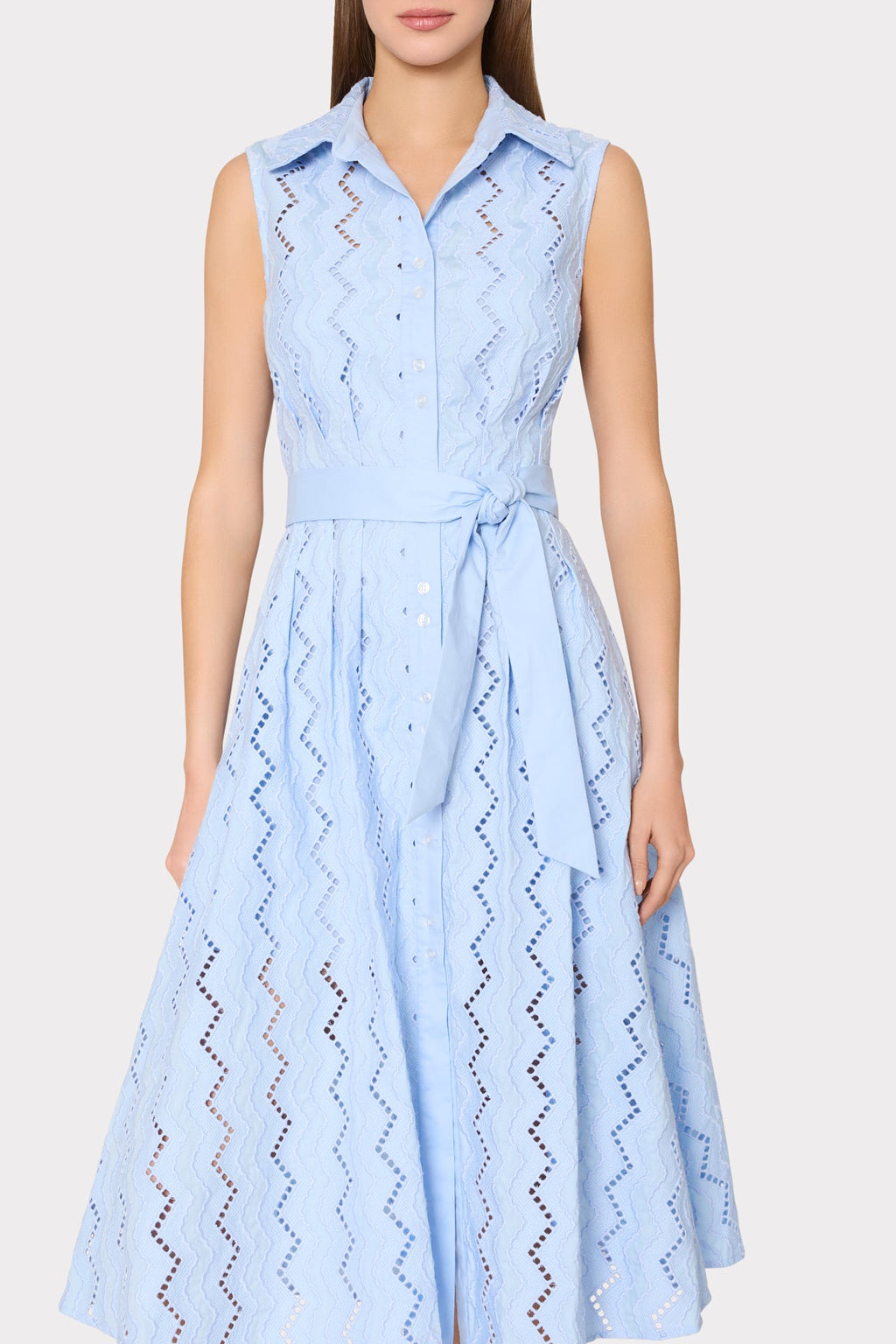 Leya Eyelet Midi Dress