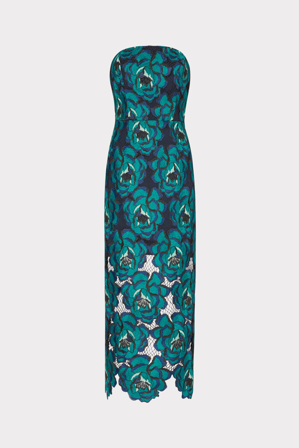 Kait Blue Bloom Midi Dress