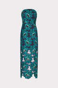 Kait Blue Bloom Midi Dress