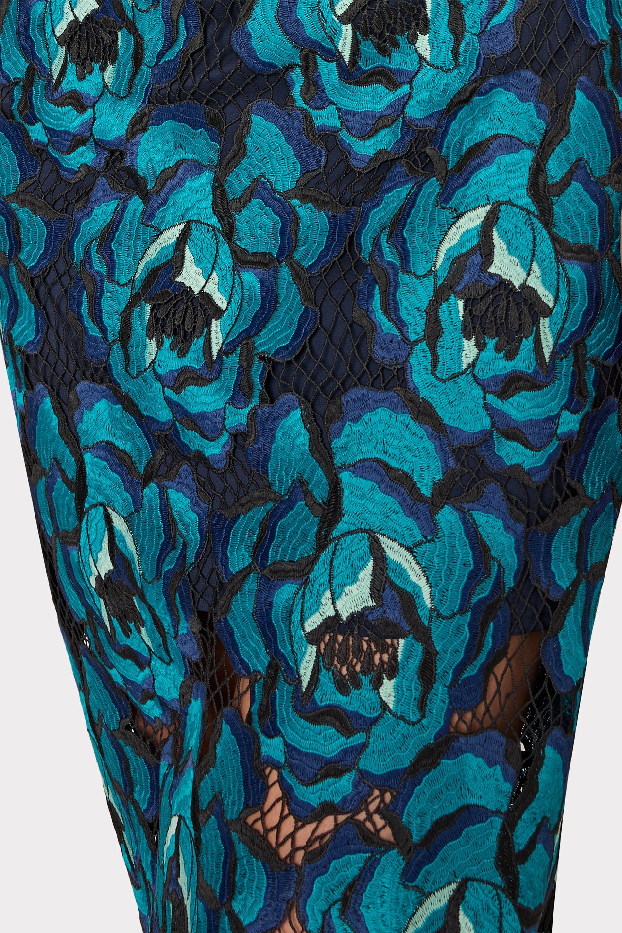 Kait Blue Bloom Midi Dress