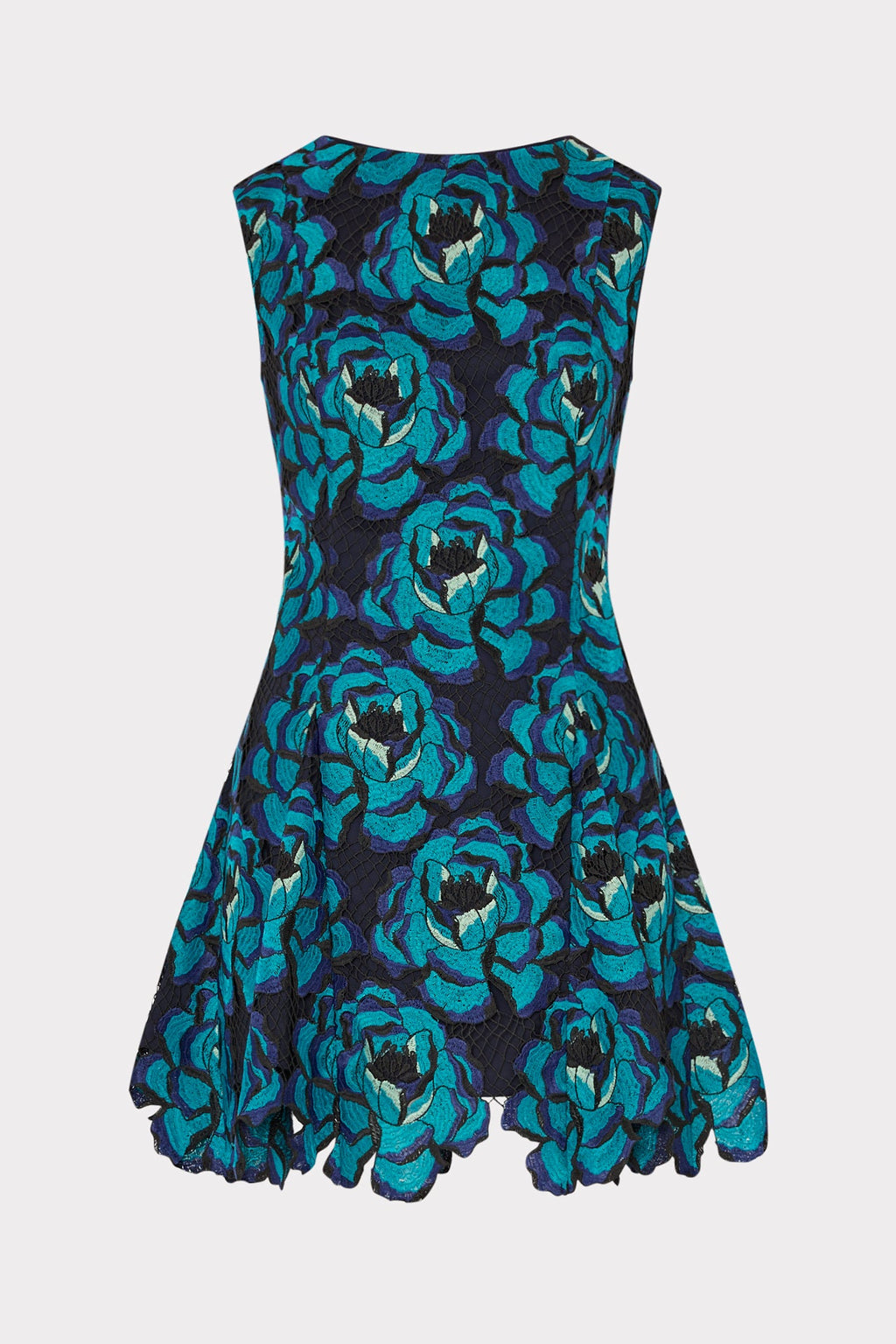 Blue Blossom Mini Dress