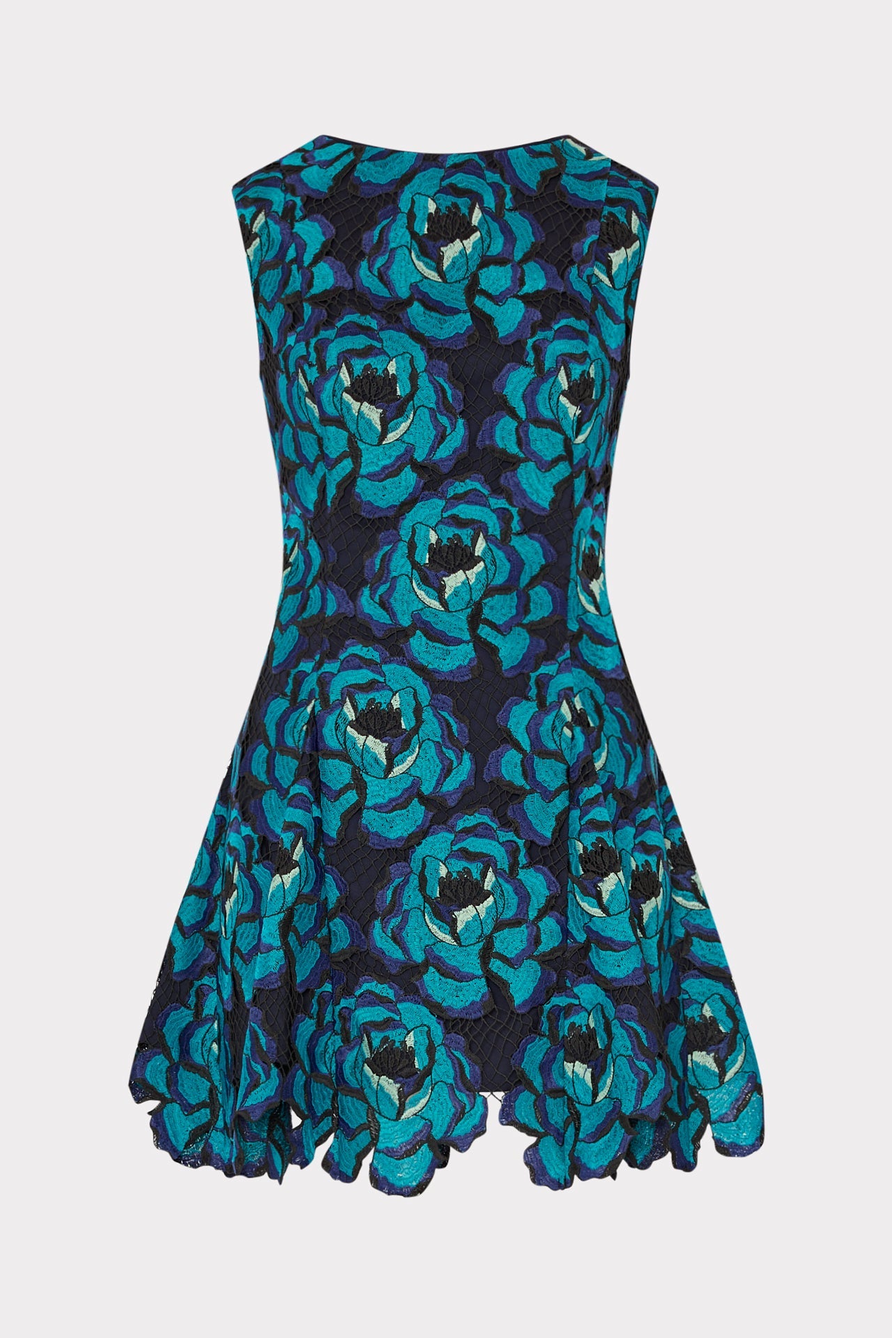 Blue Blossom Mini Dress