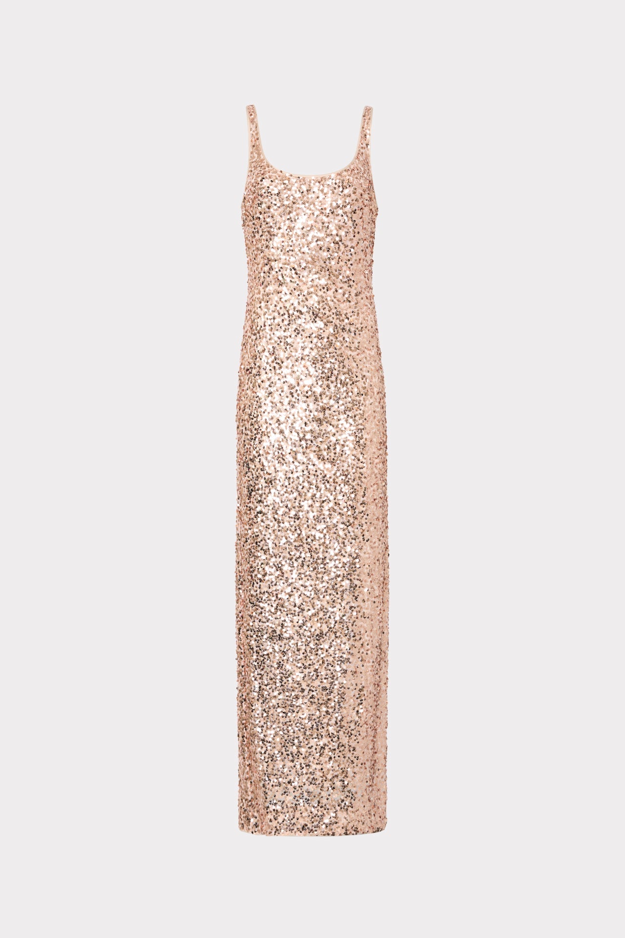 Tatum Stretch Shimmer Sequins Scoop Neck Dress