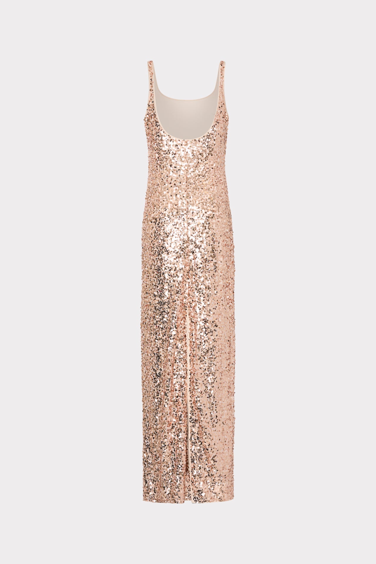 Tatum Stretch Shimmer Sequins Scoop Neck Dress