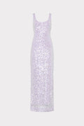 Tatum Stretch Shimmer Sequins Scoop Neck Dress