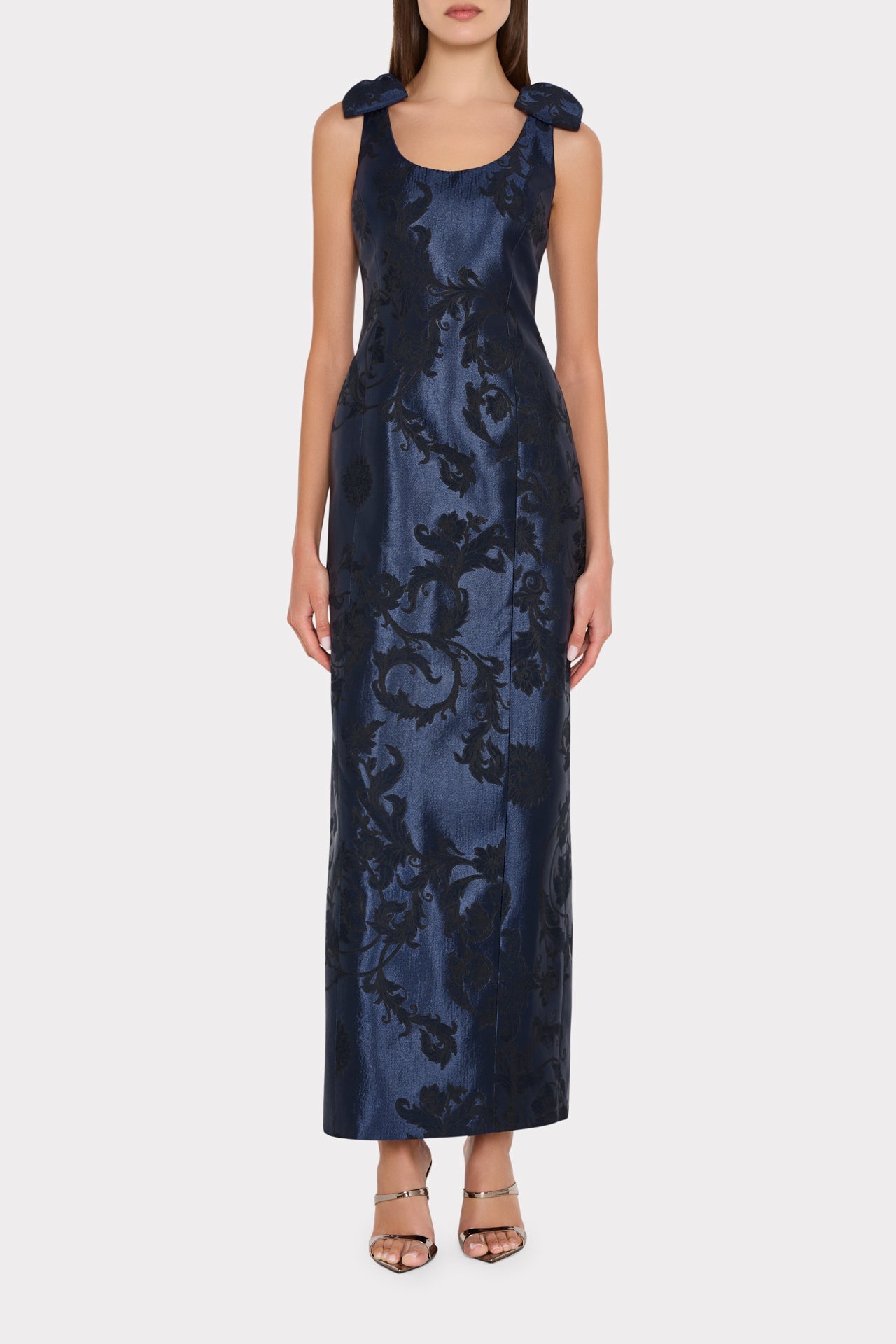 Kaelynn Floral Jacquard Dress