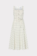 Mira Plaid Midi Dress