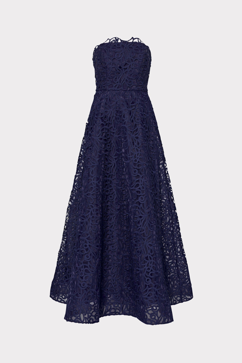 Sonja Curled Lace Gown