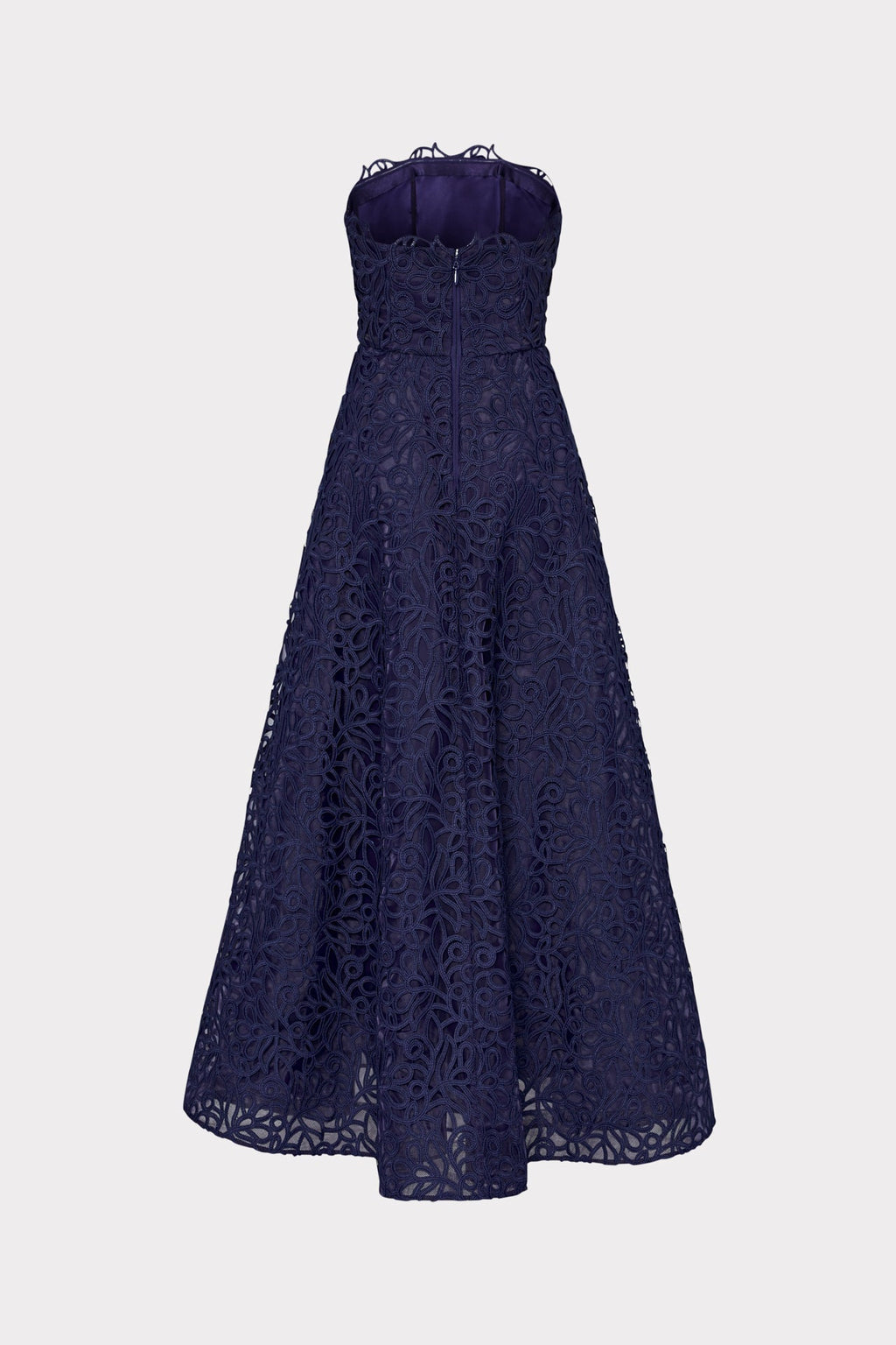 Sonja Curled Lace Gown