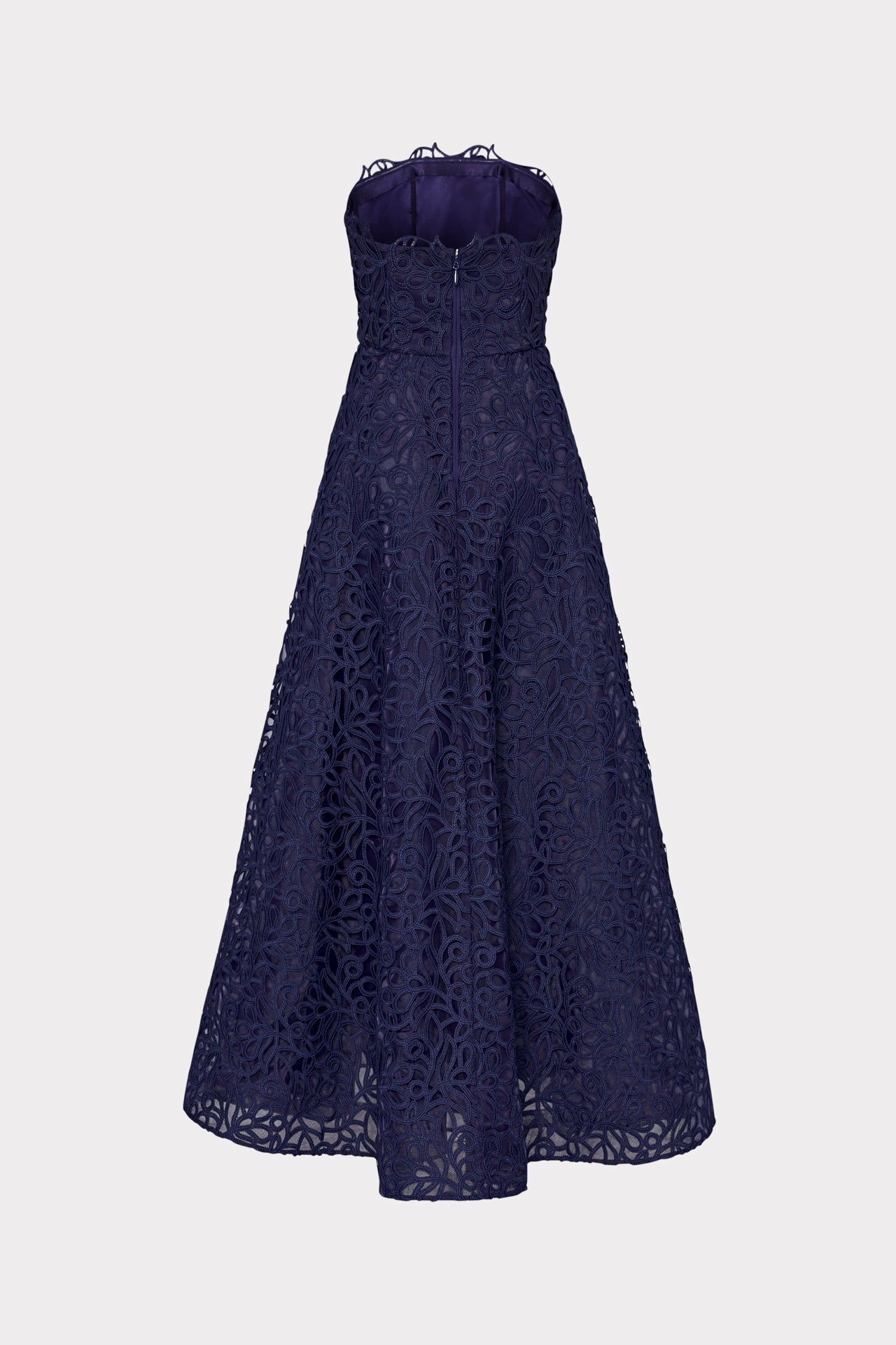 Sonja Curled Lace Gown