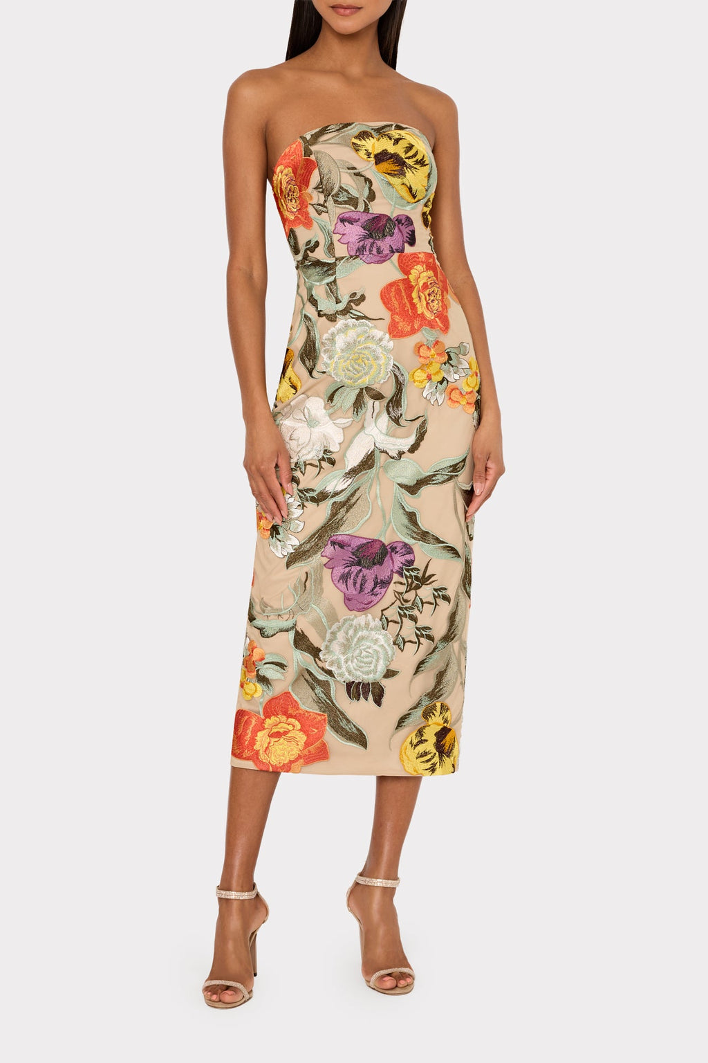 Shiloh Embroidered Midi Dress