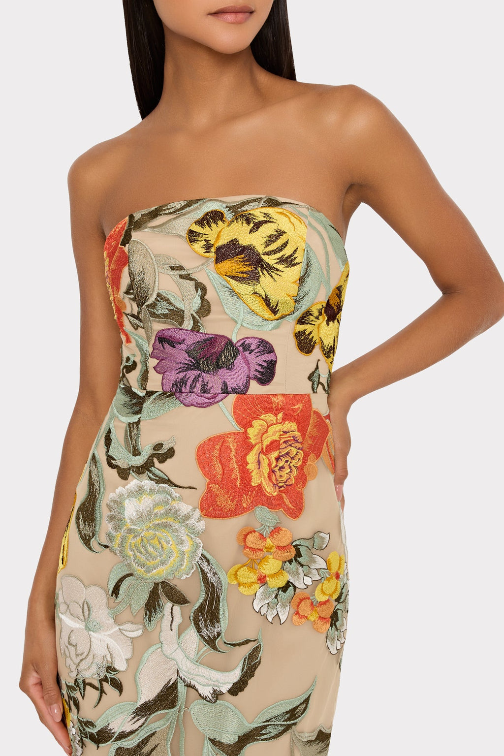 Shiloh Embroidered Midi Dress