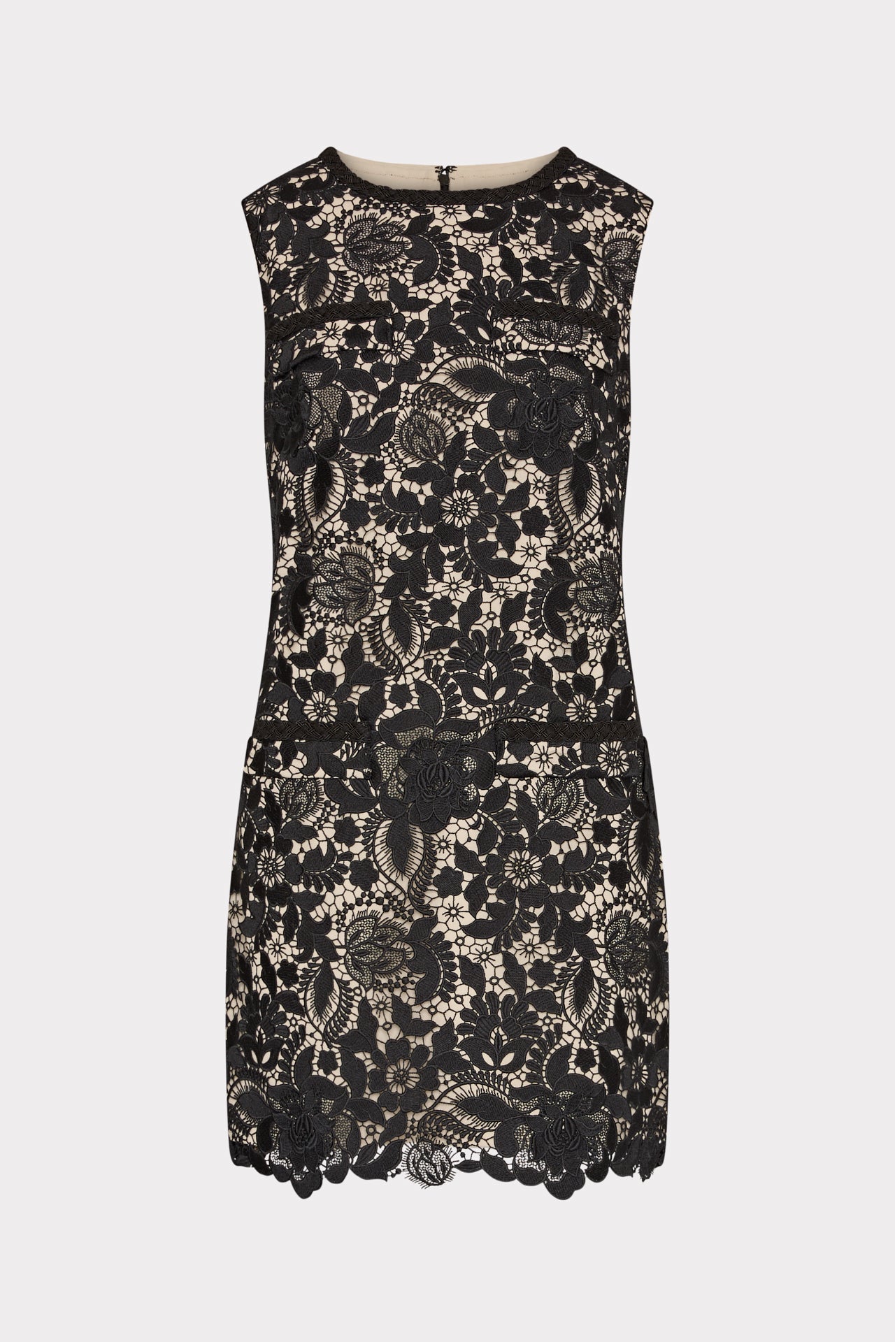 3D Garden Lace Sleeveless Mini Dress