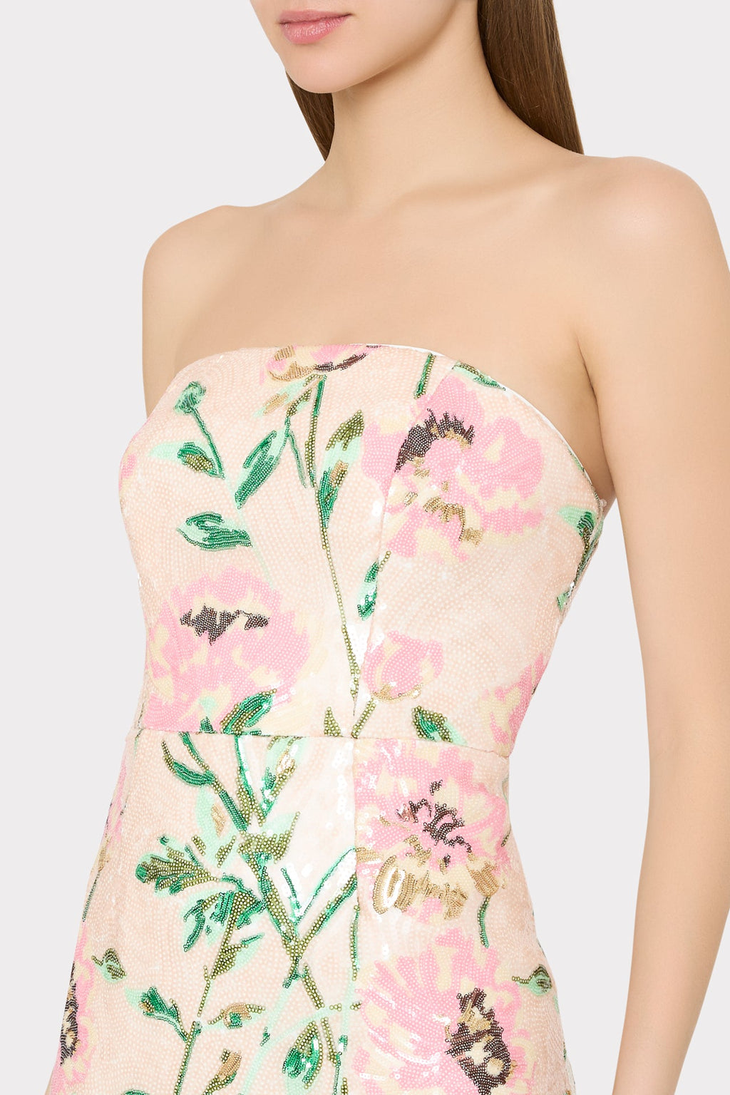 Kait Floral Sequins Dress