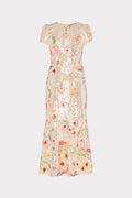Tahlia Floral Sequins Embroidery Dress