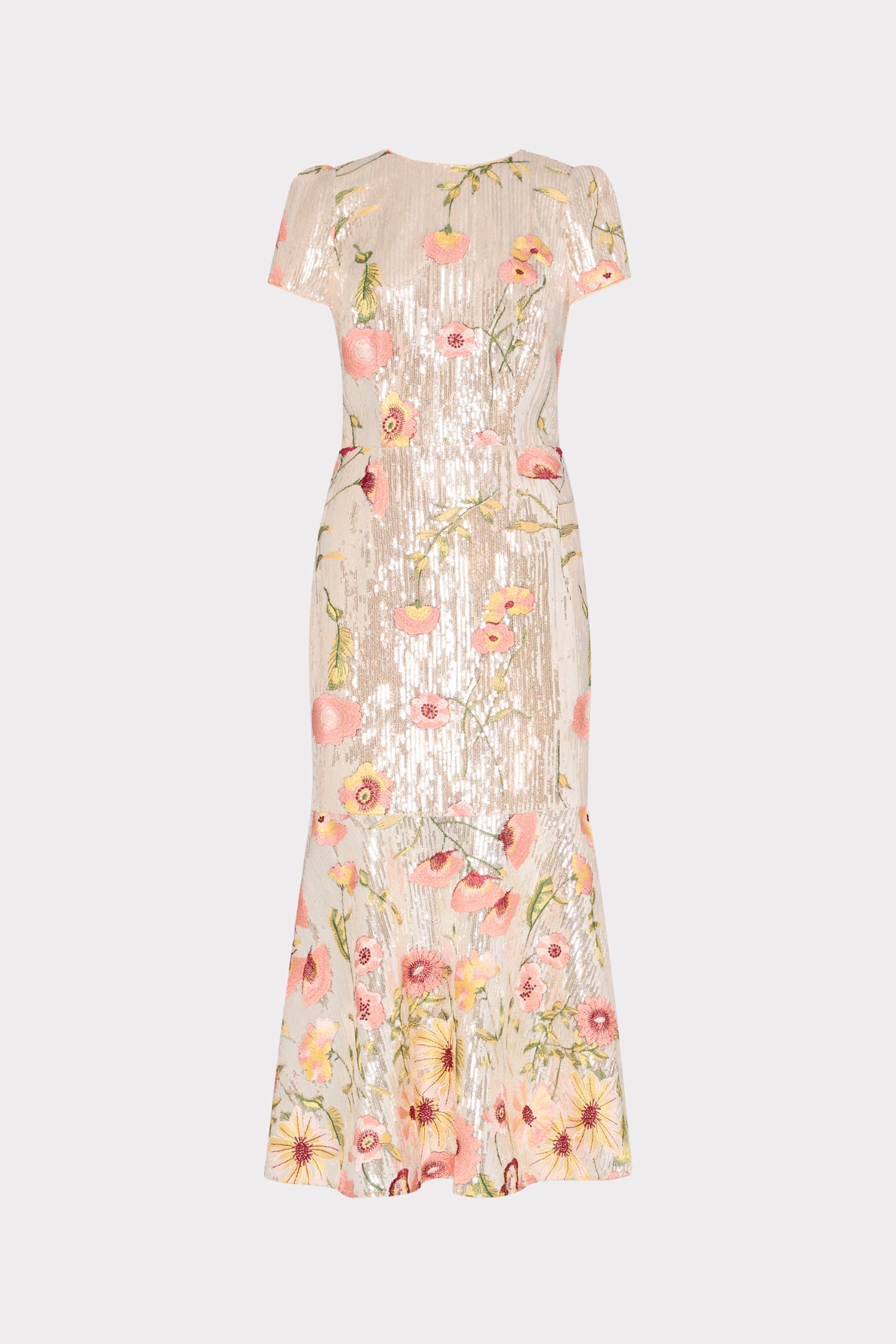 Tahlia Floral Sequins Embroidery Dress