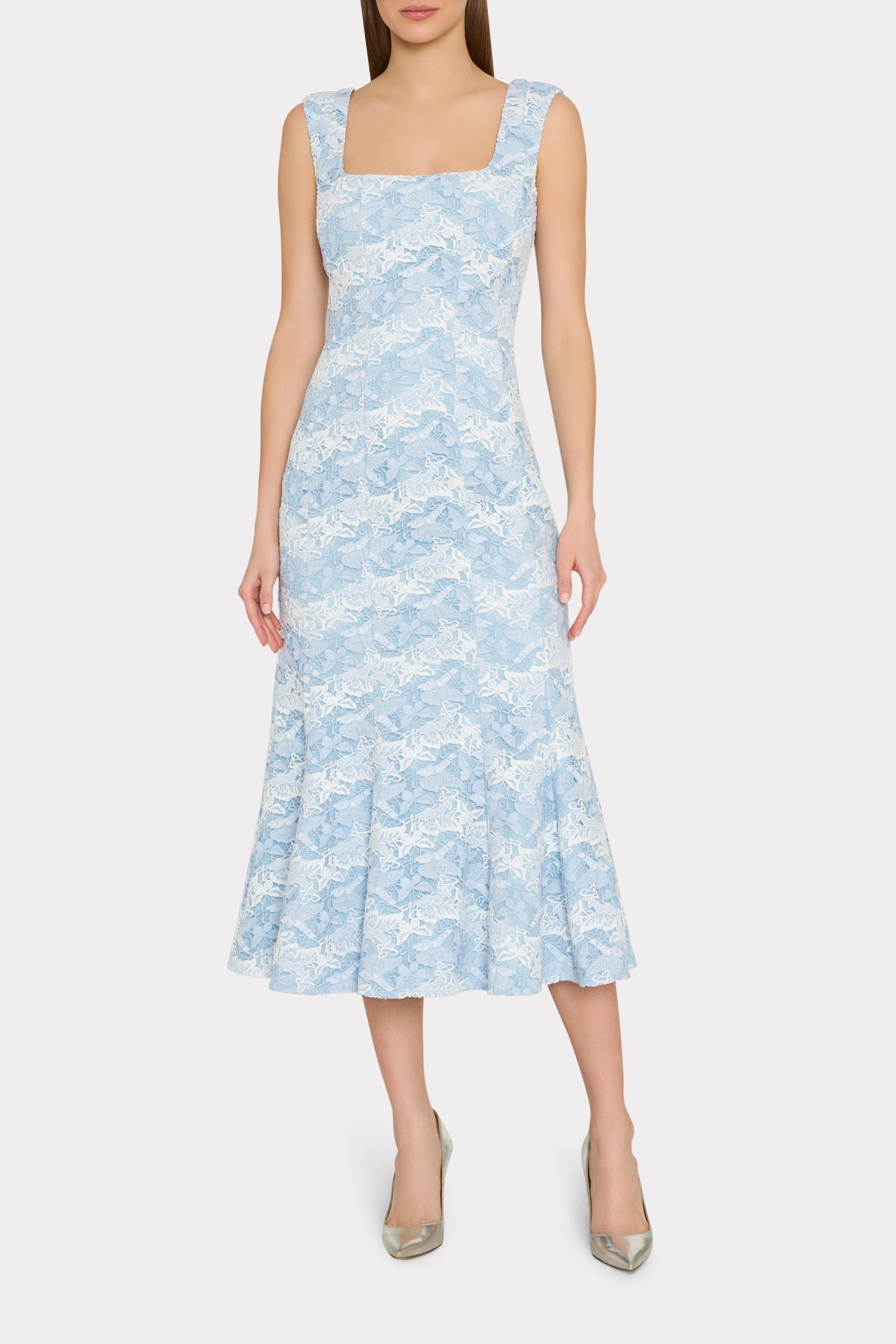 Meg Butterfly Lace Midi Dress