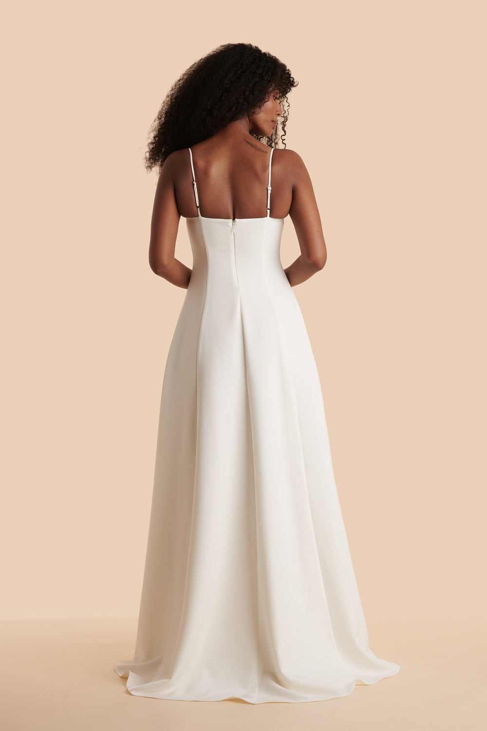Estella Ivory | Maxi A-line Dress with Slit by Arti Gogna