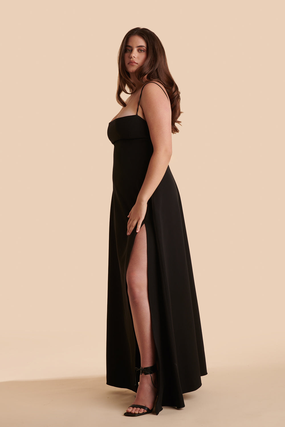 Izabella Red | A-line Maxi Dress with Open Back by Arti Gogna