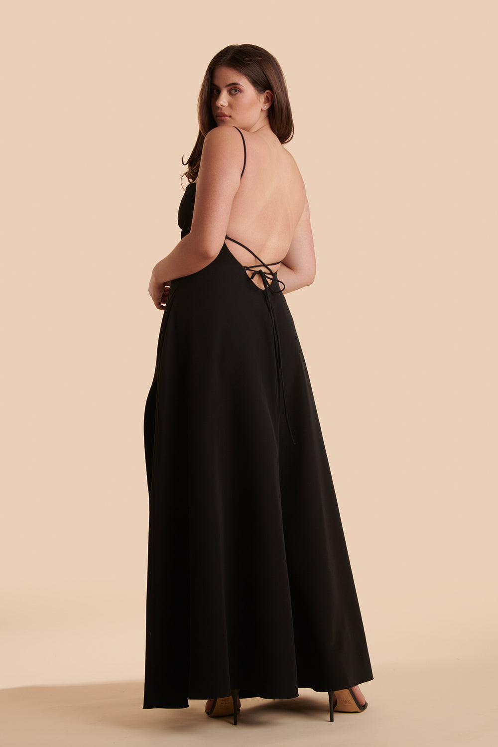 Izabella Rust | A-line Maxi Dress with Open Back and Slit by Arti Gogna