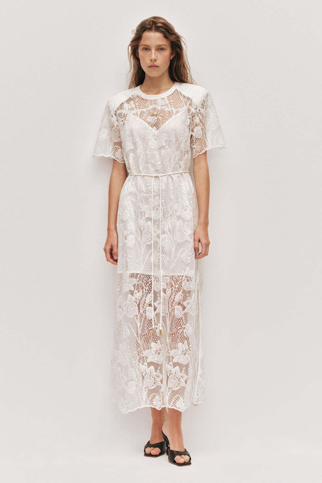 Pippa Lace Midi Dress