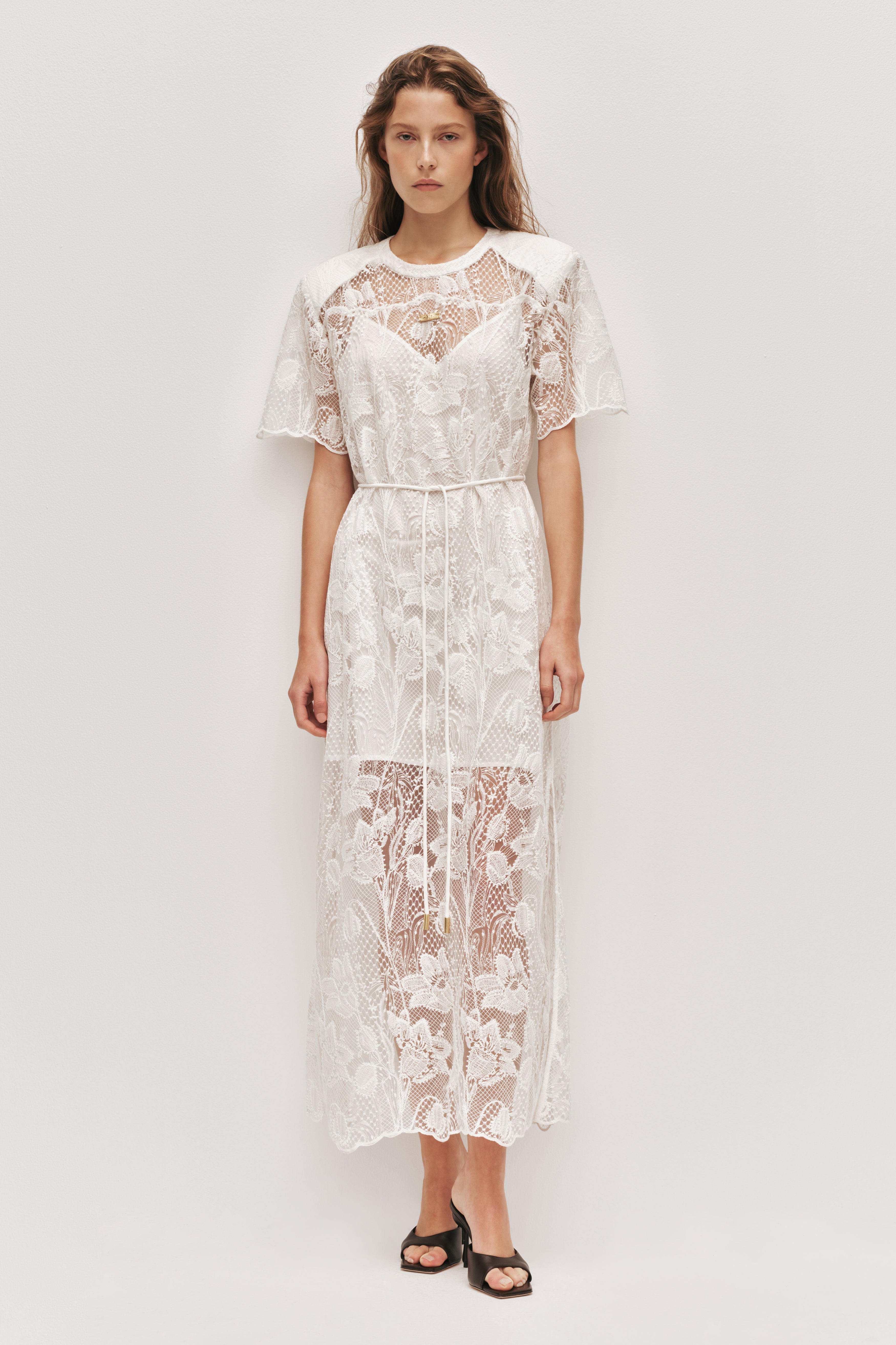 Pippa Lace Midi Dress