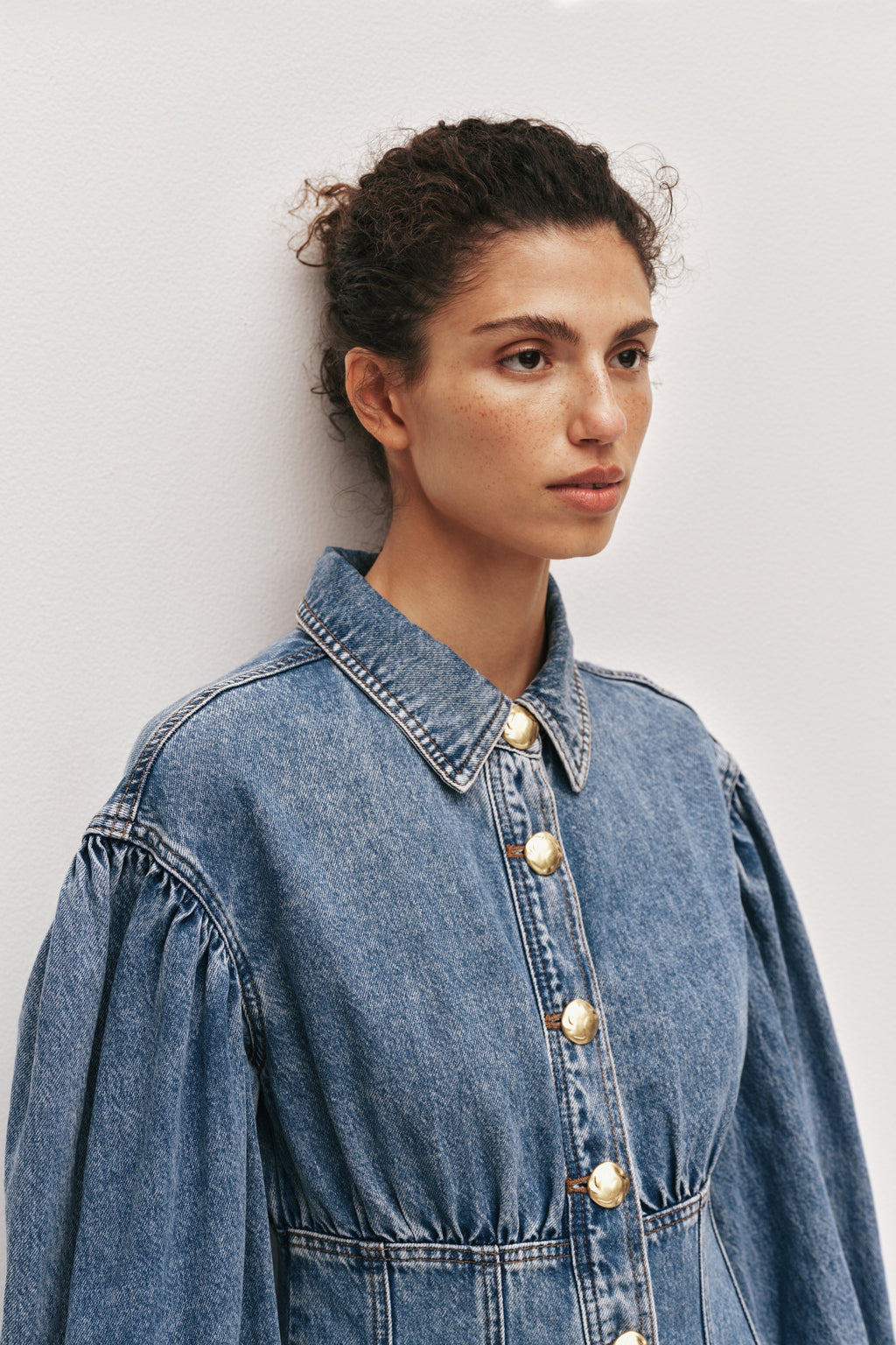 Lorraine Denim Mini Dress