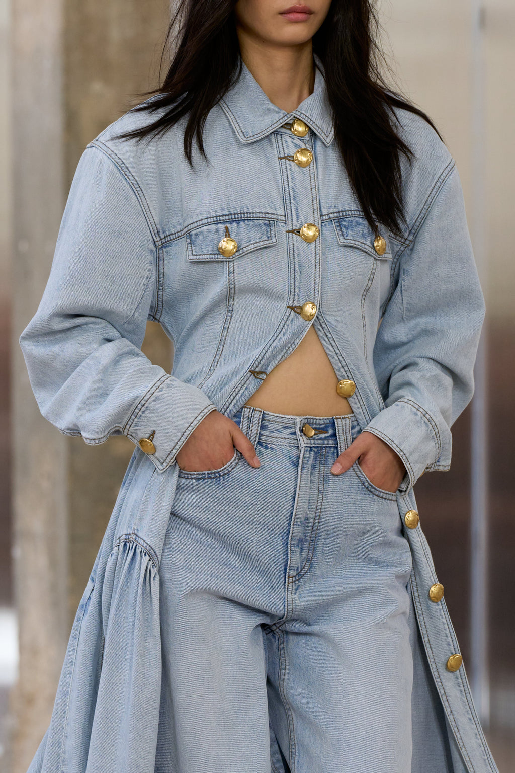Noa Denim Maxi Dress
