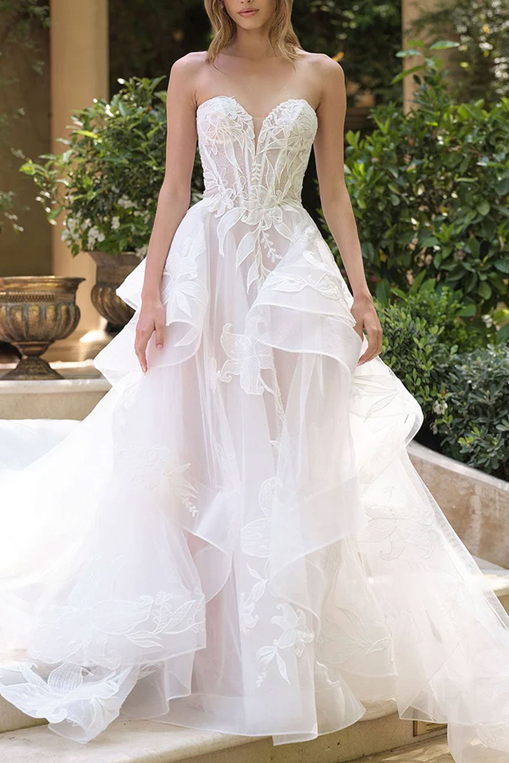 Altheria | Layered Tulle Corset Wedding Dress