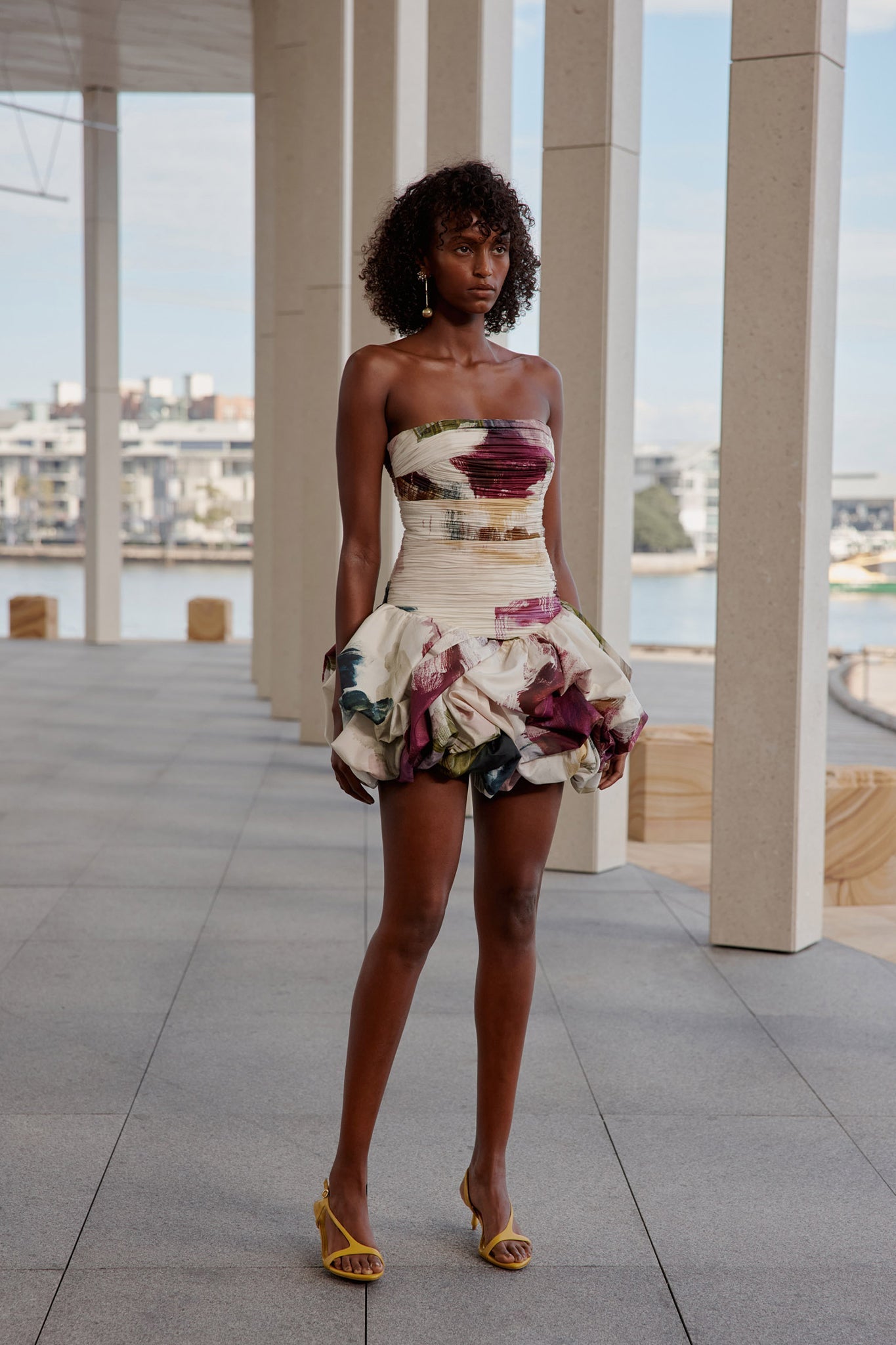 Violette Bubble Hem Mini Dress