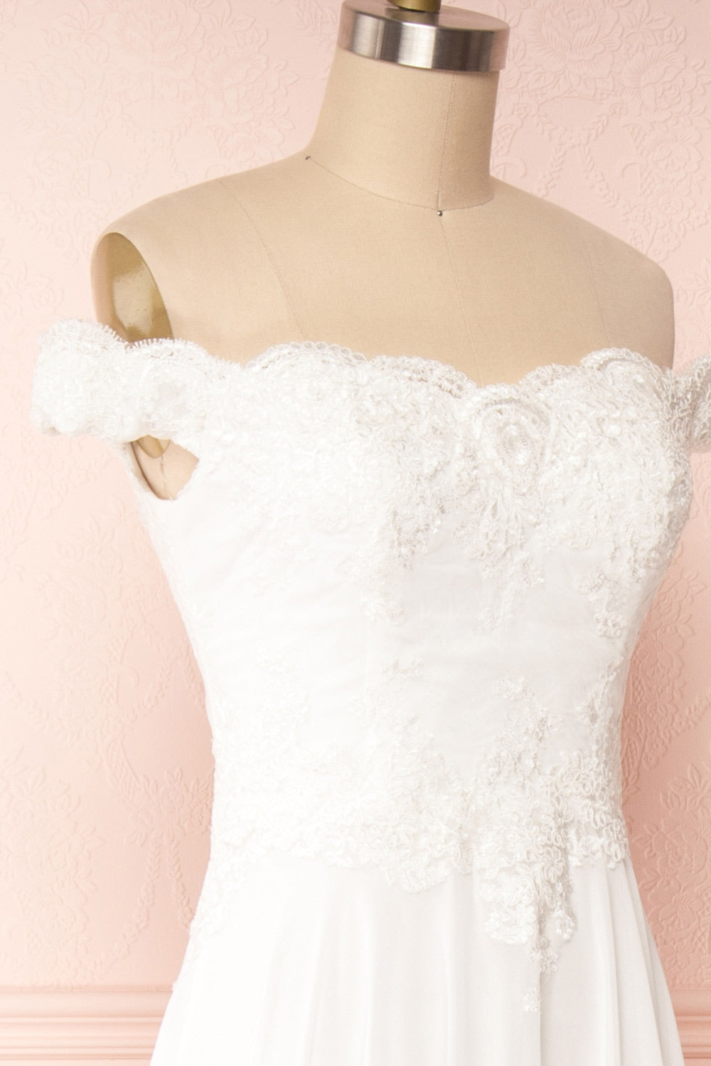Amanda | White Off-Shoulder Wedding Dress