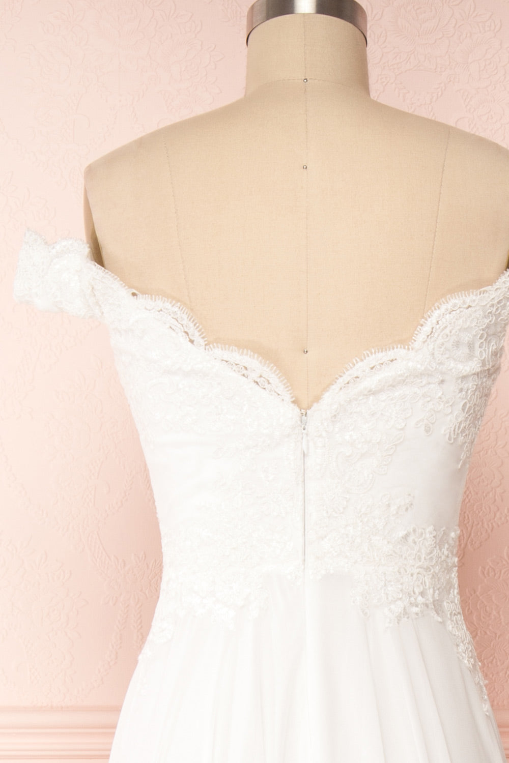 Amanda | White Off-Shoulder Wedding Dress