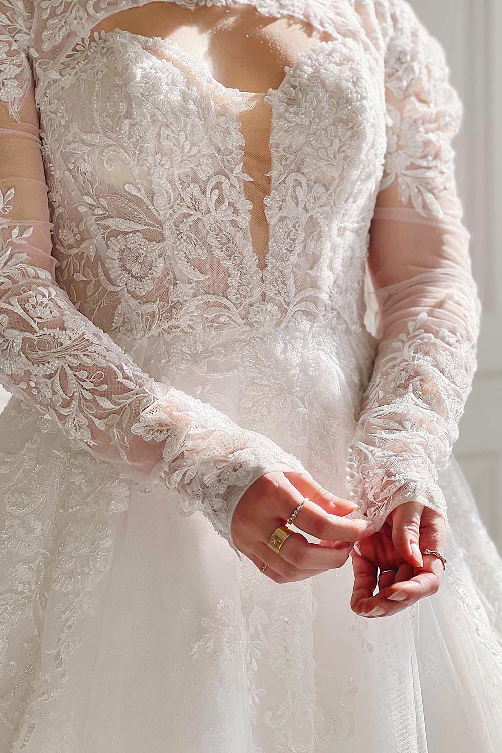 Beatrix | Strapless Tulle Wedding Gown with Bolero