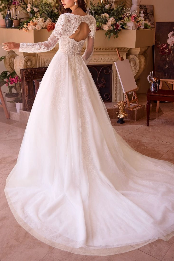 Beatrix | Strapless Tulle Wedding Gown with Bolero
