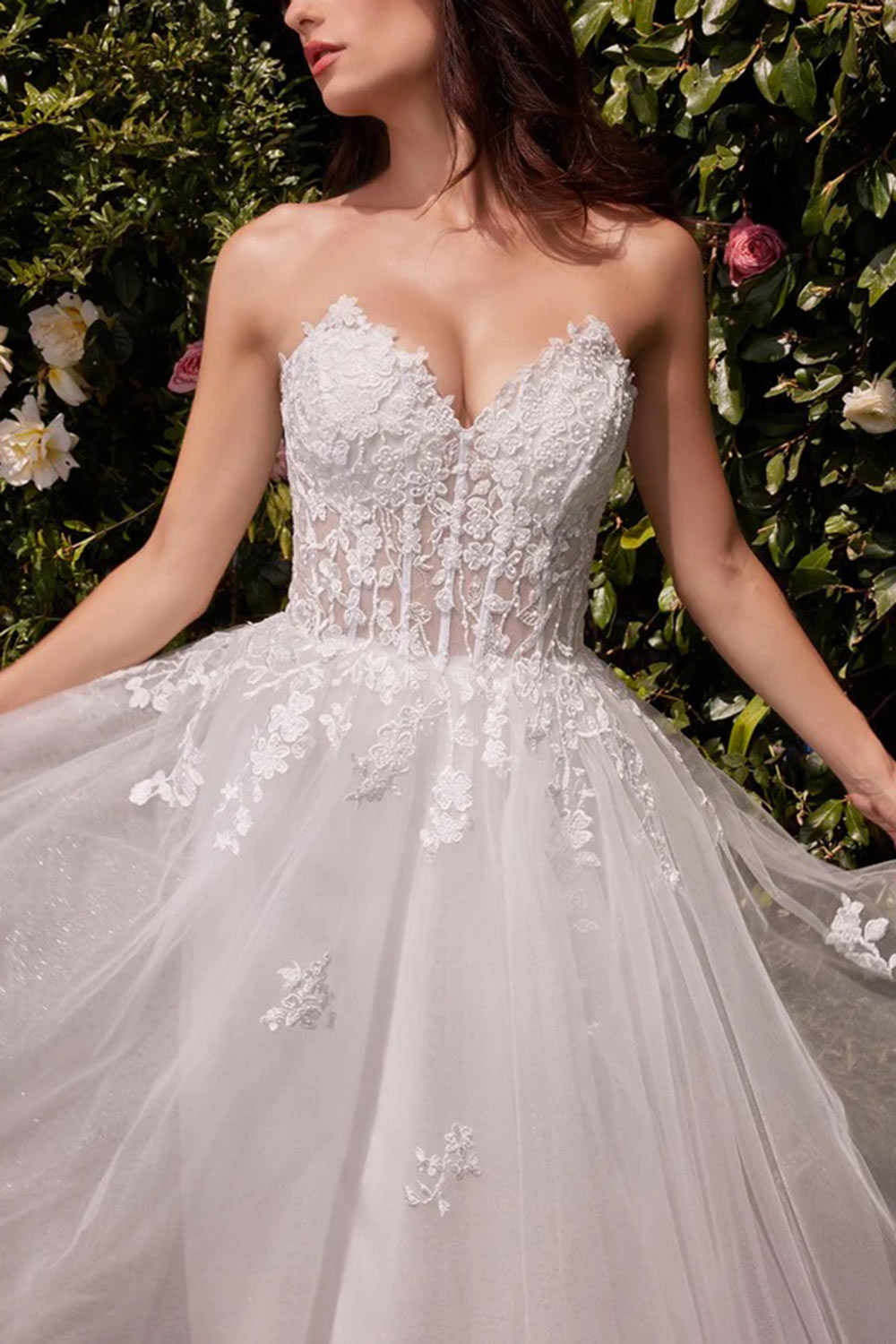 Clarissa | Strapless Corset Wedding Dress